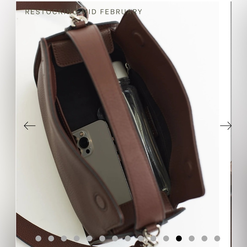 The Horse Brown Pebbled Leather Shoulder Hobo - Picture 8 of 12
